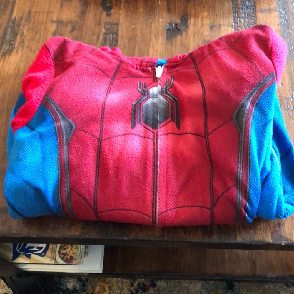 Spider-Man zip up onesie with hood